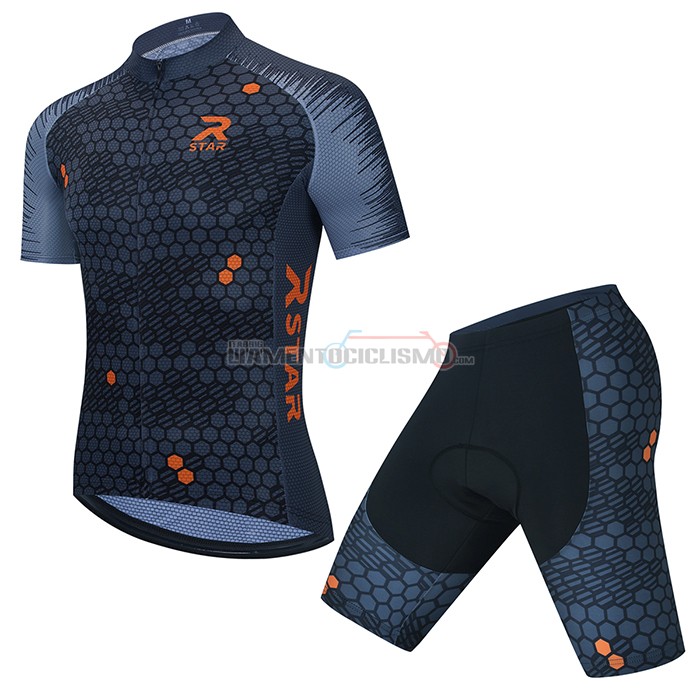 Abbigliamento Ciclismo R Star Manica Corta 2021 Scuro Grigio